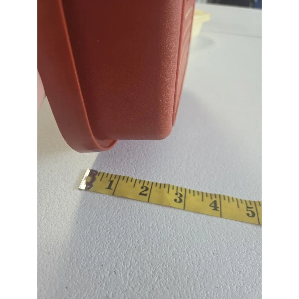 Tupperware Meat Keeper Marinade Container  With Lid Paprika Red 1294-1 Vintage